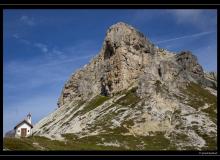 Cappella degli Alpini et les Tre Cime di Lavaredo