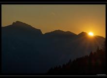 Lever de soleil sur les Alpes vaudoises