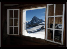 VUE SUR LA DENTS BLANCHE DEPUIS LA CABANE BERTOL