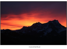 LEVER DE SOLEIL SUR LE MASSIF DES DIABLERETS