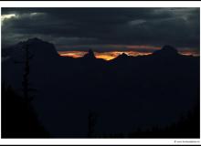 Lever de soleil sur les Alpes vaudoises