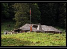 Chalet de montagne dans les prealpes vaudoises