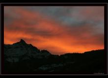 Le ver de soleil sur les Alpes vaudoises