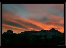 Le ver de soleil sur les Alpes vaudoises