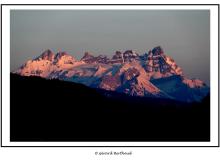 Les Dents du Midi vu de la montŽe ˆ Louvie