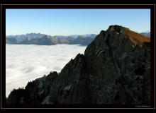 Mer de brouillard automnale