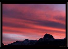 Le ver de soleil sur les Alpes vaudoises