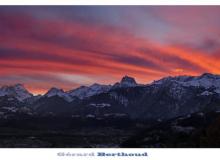 Le ver de soleil sur les Alpes vaudoises