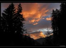 Lever de soleil sur les Alpes vaudoises