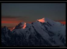 Lever de soleil sur le Mont-Blanc