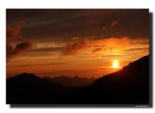 Coucher de soleil sur les Alpes valaisannes