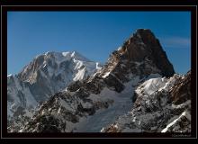 Les Grandes Jorasses et le Mont-Blanc