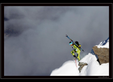 FLORENT TROILLET SUR L'ARETE DU ROGNEUX