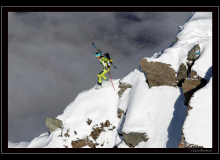 FLORENT TROILLET SUR L'ARETE DU ROGNEUX