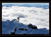 FLORENT TROILLET SUR L'ARETE DU ROGNEUX