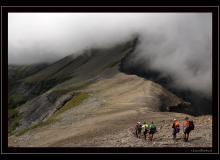 Descente sur le col de Sagerou